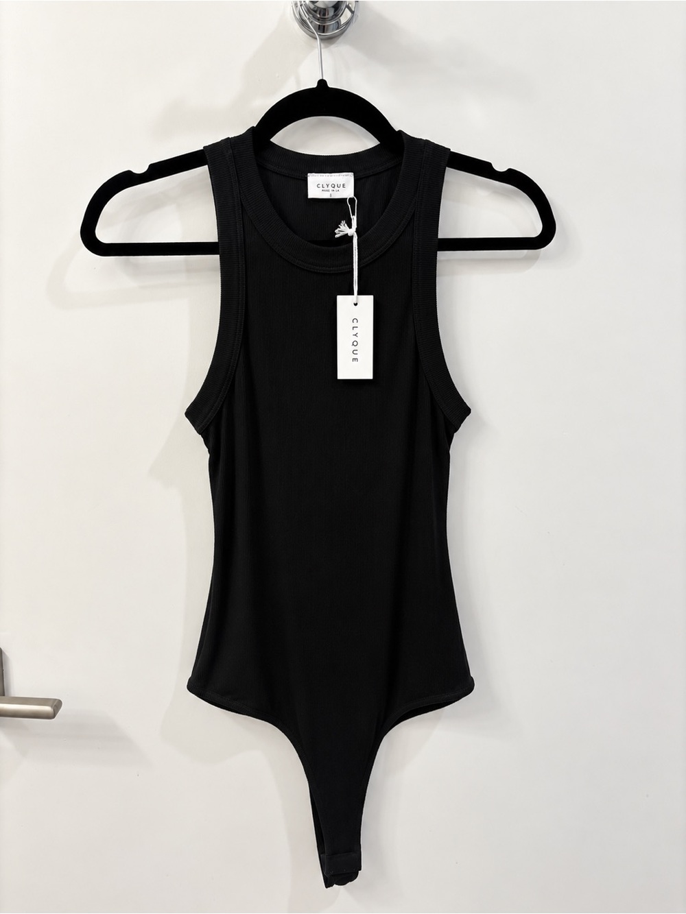 Clyque Kelly Bodysuit Black Sz M NWT